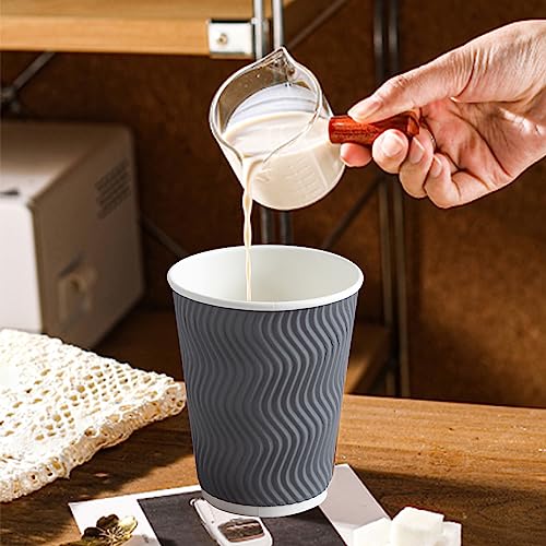Clawsoff 120 Pack 12 oz Coffee Cups Disposable Insulated Paper Cup