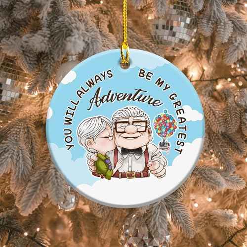 Couple Ceramic Ornament - Christmas Decoration for Home - 2024 Hanging Ornament - Gifts for Couple - You and Me We Got It