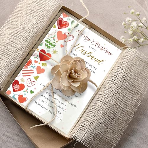 Merry Christmas To My Husband Card - Sweet Poem Holiday Card from Wife Gevinna