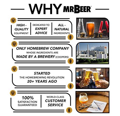 Homebrew Beer Making Kit 4 Gallon Complete DIY Set with Bonus Refill - Brew in 30 Minutes