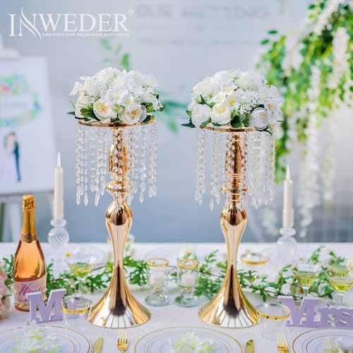 Inweder White Silk Flower Balls Centerpieces Set of 10 for Weddings & Events