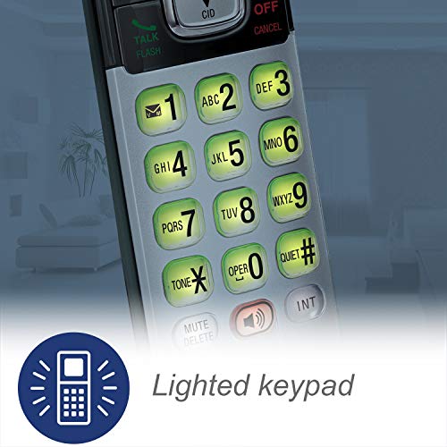 Cordless Phone with Caller ID Call Waiting 2 Handsets Silver Variation of THIS listing