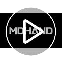 MDHAND Black Chef Knife Set with Roll Bag - Ultra Sharp Professional Kitchen Knives