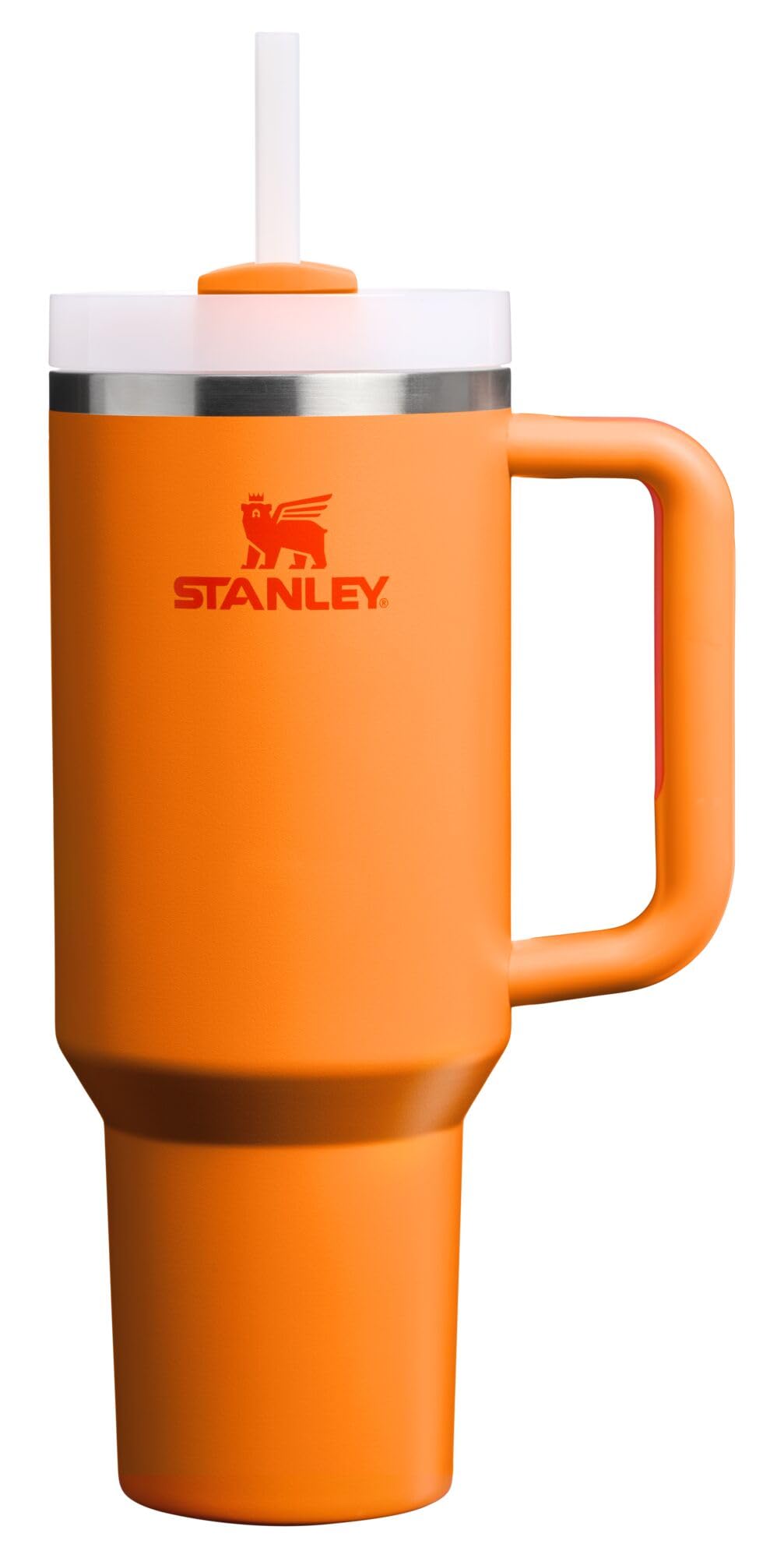 STANLEY Quencher H2.0 Tumbler with Handle and Straw 40 oz | Flowstate 3-Position Lid | Cup Holder Compatible for Travel | Insulated Stainless Steel Cup | BPA-Free | Goldenrod Coral