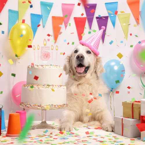 MTLEE 5th Number Birthday Candle Girls Pink Bow Glitter Happy Birthday Number Cake Topper with 10 Long Thin Spiral Cupcake Candle Bowknot Cake Decorations for Wedding Anniversary Princess Theme Party