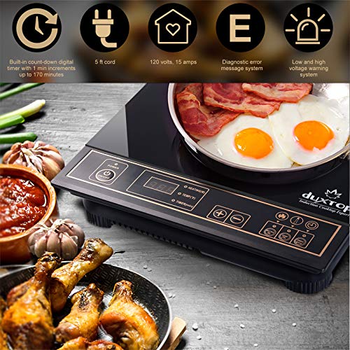 Portable Induction Cooktop 1800W with Digital Timer - Gold 8100MC