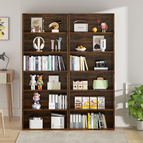 Vongrasig 71”H Tall Bookshelf, 6-Tier Bookcase, Display Bookshelves,