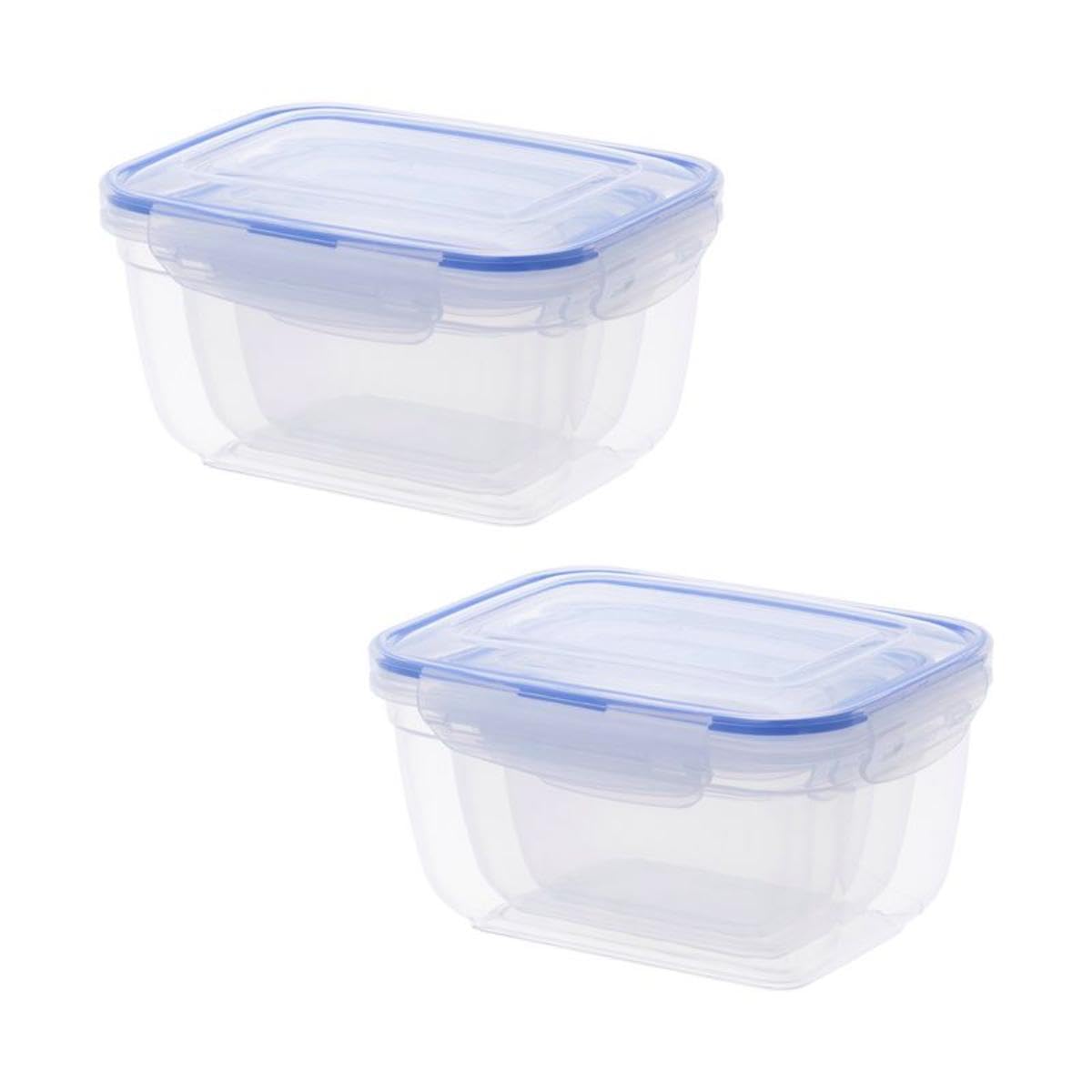 Superio Food Storage Containers, Airtight Leak Proof Meal Prep Containers, Microwave and freezer safe, BPA-free Plastic, Set of 3 (2 Pack)