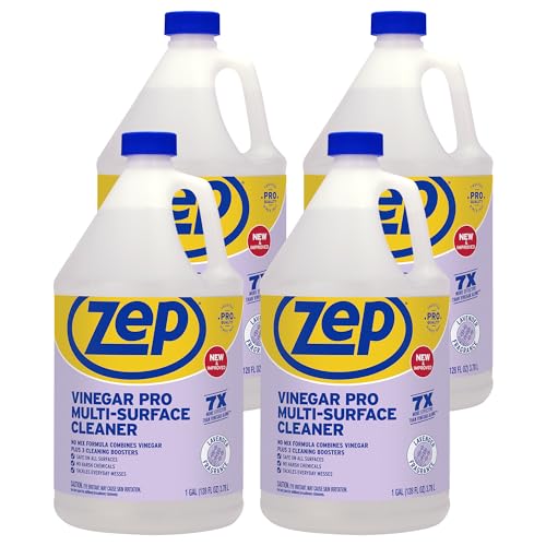 128 Fl Oz All-Purpose Cleaner with Vinegar - 4 Pack, Gentle Daily Use