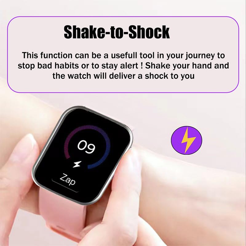 Electric Shock Alarm Clock for Heavy Sleepers - Wearable Silent Shock Pulse with Touch Screen