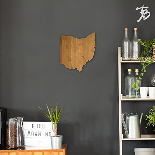 Ohio State Shaped Bamboo Serving & Cutting Board by Totally Bamboo