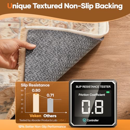 4' x 6' Rug Pad Non Slip Cushioned Gripper - Felt & Silicone Backing, 1/4 Inch Thick