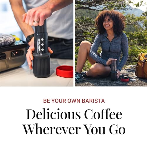 AeroPress Go Portable Coffee Maker Kit Grey – Travel Espresso & Cold Brew System