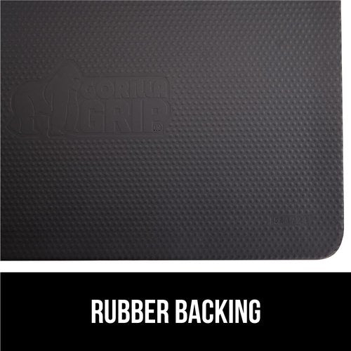 GORILLA GRIP Comfortable Cushioned Kitchen Mats for Floor, Waterproof and Stain Resistant Soft Top, 3/4 Inch Thick Ergonomic Standing Desk Anti Fatigue Mat, Foam Supports Ankles and Feet, 17x24, Black