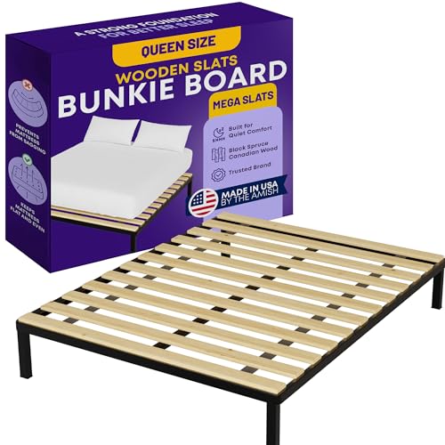 Greaton Extra Heavy Duty Queen Wooden Bunkie Board Bed Slats 78x60.5 Beige