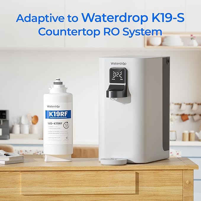Waterdrop K19RF Replacement Filter for K19-S and K19-H RO Systems, 12-Month Lifespan