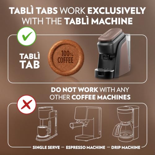 Lavazza Espresso Tabs for Tablì Machines Light Roast 100% Arabica 48 Count