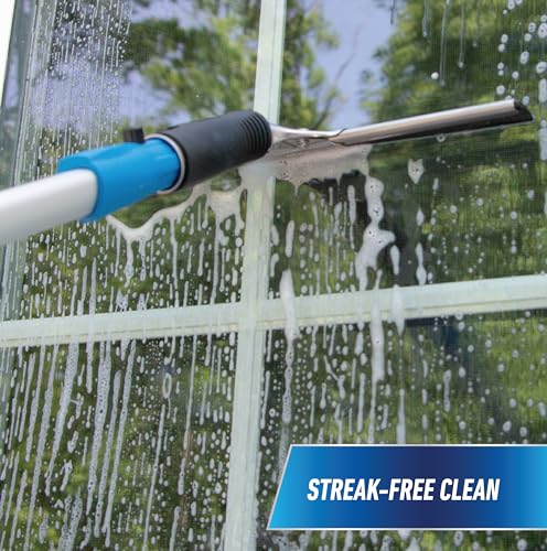 Unger Professional Window Cleaning Kit with Squeegee & Telescopic Pole