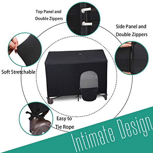 Blackout Cover for Pack N Play - Travel Baby Tent, Breathable & Darkening, Black 1