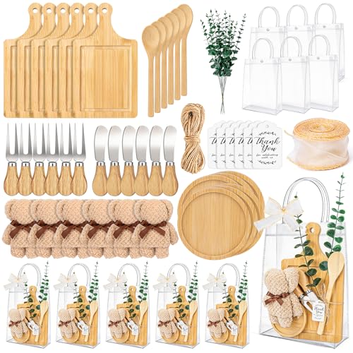 Baby Shower Gift Set with Cheese Boards, Bear Towels & Party Supplies