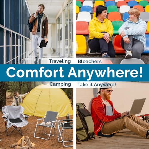 ComfiLife Compact Travel Seat Cushion with ErgoGel for Airplanes & Outdoors