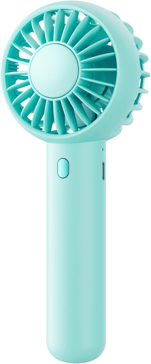 Gaiatop Mini Portable Fan - Cute & Powerful 3-Speed Handheld & Desktop Design | USB Rechargeable Green