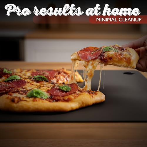 Heavy-Duty Pizza Steel Pan 16x13.4 Inch for Crispy Crust Baking or Grilling