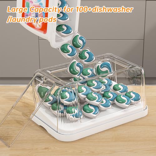 White 2-in-1 Trash Bag & Laundry Pod Dispenser Under Sink Organizer