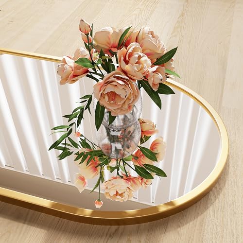 AUYHM Gold Arch Full Length Mirror 71x26 Inches Standing Wall Mirror for Bedroom
