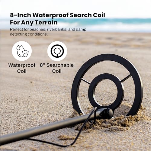 Metal Detector for Treasure Hunting - Waterproof All-Terrain Coin & Gold Finder - TK4 - Regular