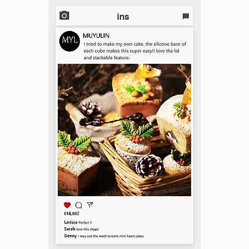 Holly Leaf Silicone Molds, 4 Packs Christmas Pine Cones Berry Tree Fondant Molds for Christmas Cake Decoration Cupcake Topper Soap Candy Chocolate Sugar Clay