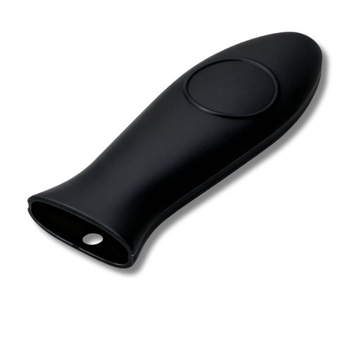 Bestac Silicone Hot Handle Holder - Dishwasher Safe Heat Protection (Up to 500°) for 9 Inches+ Cast Iron Skillets with Keyhole Handle (Black)