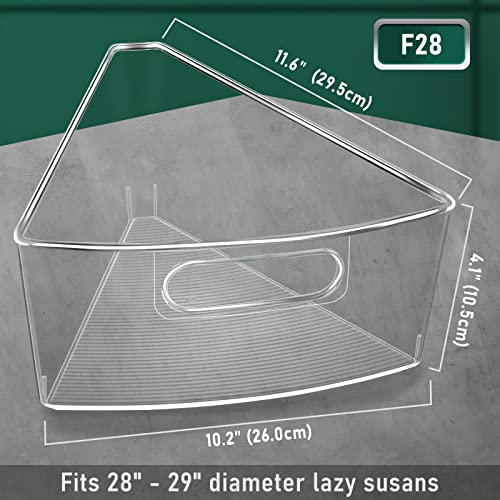 28-Inch Lazy Susan Organizer Bins - 8 Pack for Corner Cabinet Storage - Variation of THIS listing