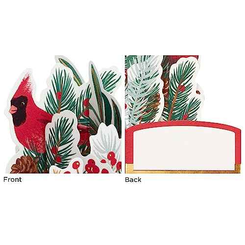 Hallmark Paper Wonder Mini Pop Up Christmas Cards (3 Cards with Envelopes: Red Truck, Cardinal, Merry and Bright)