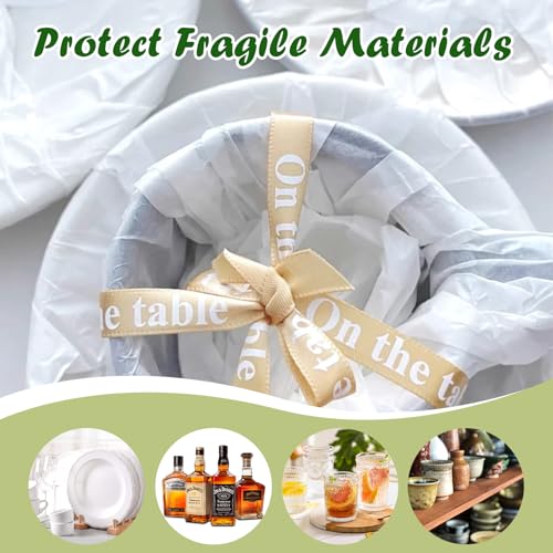 TUXIYA 400 Pcs White Tissue Paper 14x20 for Gift Wrapping Bulk Pack