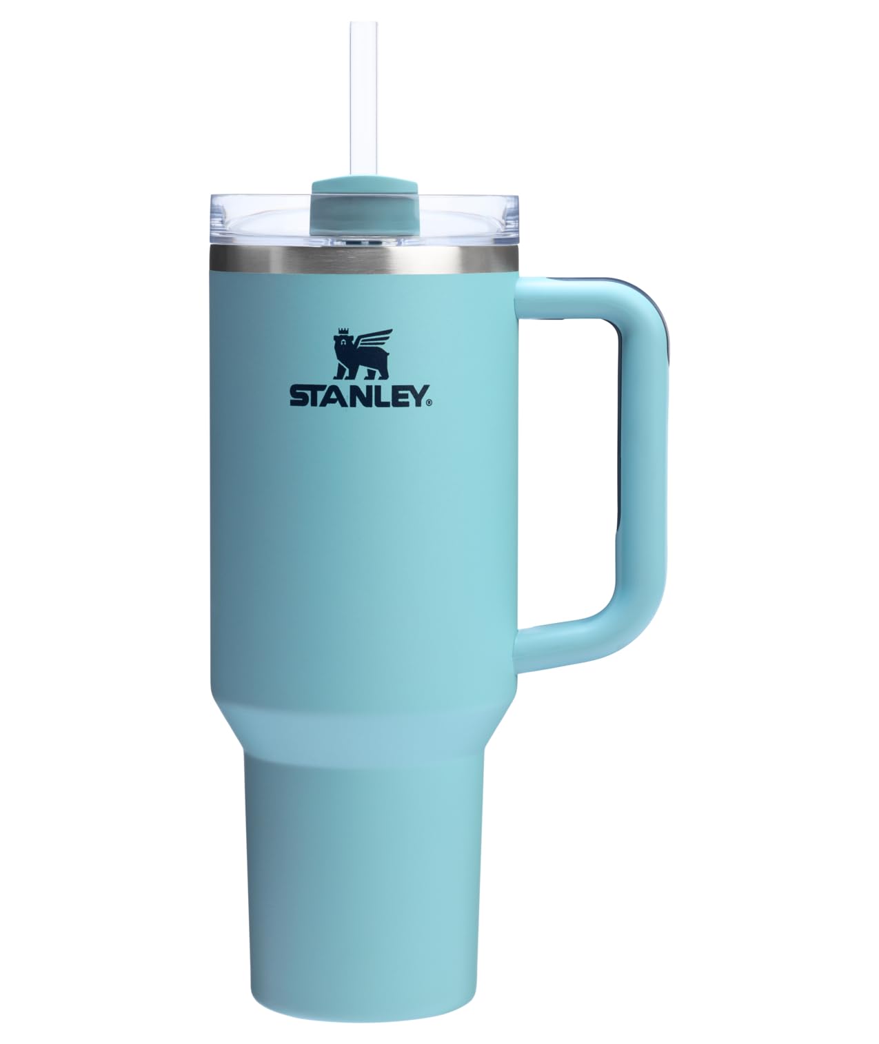 STANLEY Quencher H2.0 Tumbler with Handle and Straw 40 Fluid Ounces | Flowstate 3-Position Lid | Cup Holder Compatible for Travel | Insulated Stainless Steel Cup | BPA-Free | Agave