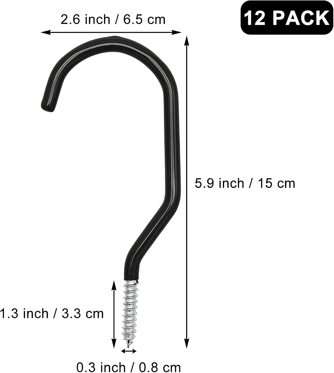 Skiennix 12PCS Heavy Duty Bike Storage Hooks - Wall Mounted Bicycle Hooks for Garage & Ceiling