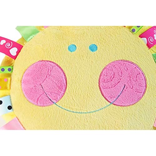 Snuggle Stuffs Hello Sunshine 14" Yellow Plush Throw Pillow
