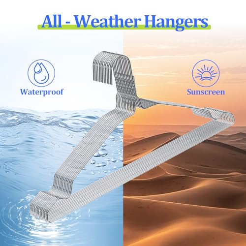 Space Saving Metal Wire Clothes Hangers - Silver, 100 Pack, 17 Inch