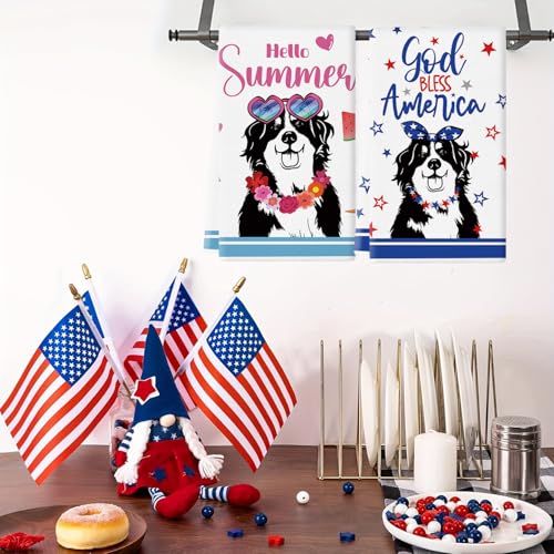 Bernese Mountain Dog Kitchen Towels - 11 Pcs 14x21 Inch Holiday & Gift Set