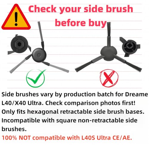 TriCut Brush Replacement Part for Dreame L40 Ultra Gen 2 - Charcoal Gray