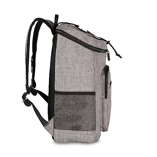 Insulated Cooler Backpack for Camping and Hiking, 30 Can Capacity, Water-Resistant