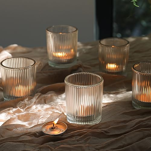 48 Pack Votive Candle Holders, Holders for Centerpieces