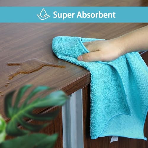 Multicolor Microfiber Cleaning Cloths Set - 150 Pack, 11.5x11.5 Inches