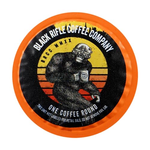 Black Rifle Coffee Company Tactisquatch Dark Roast Coffee Pods 88 Count - Single Serve, High-Quality Arabica Beans