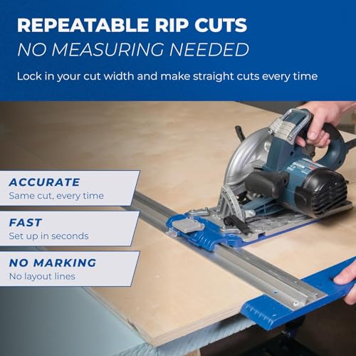 Jig Saw Guide for Precise Cuts - Compatible with Circular Saws - Includes Variations