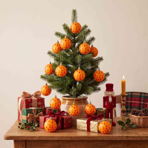 Anime Christmas Tree Ball Ornaments 12Pcs - Jenaai Variation: Anime, Orange Red Star