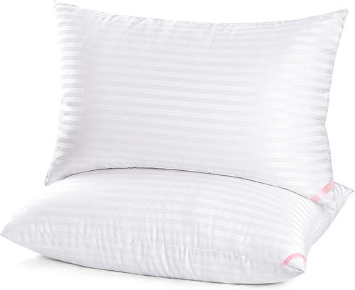 EIUE Hotel Collection Bed Pillows - Super Soft Down Alternative | 2 Pack Queen Size 20 x 30 Inches