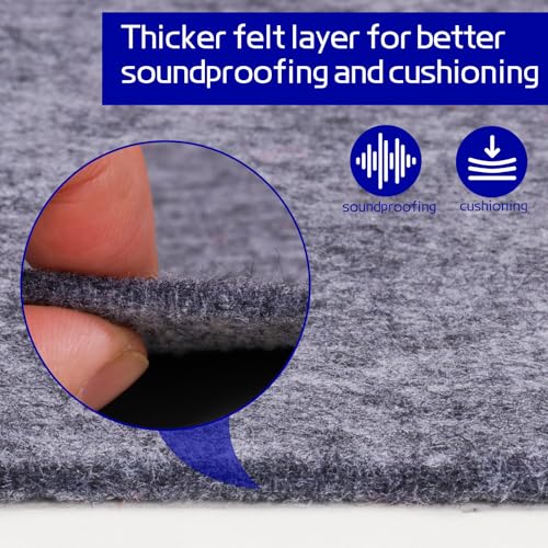 9' x 12' Non Slip Rug Pad - Extra Large Felt Under Rug Cushion for Hardwood Floors