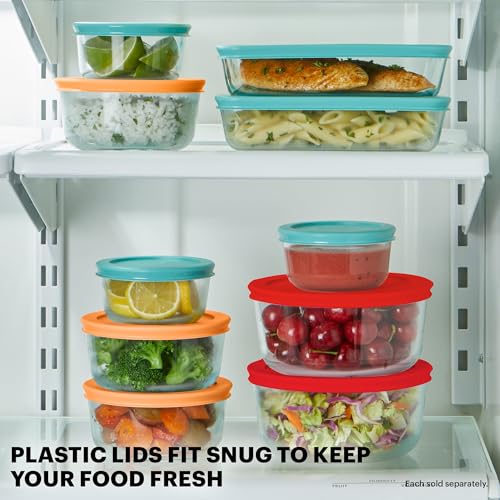 Pyrex Simply Store 12-Pack Glass Food Storage Containers Set - Assorted Sizes